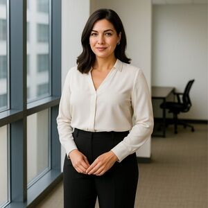 Kasper Women’s Black Lined Trouser Career Dress Pants – Size 8